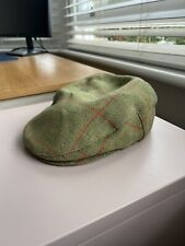 HACKETT Horse + Hound Scottish Tweed Flat Cap Size Medium - M - 7  7 1/8 Hat