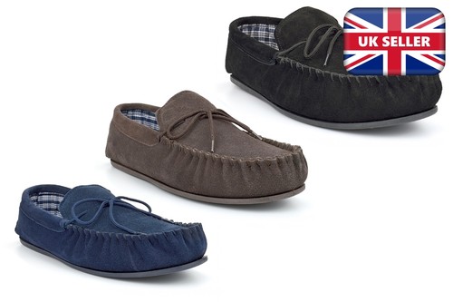 Mens moccasin slippers size - slippers,