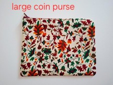 large coin purse, fabric