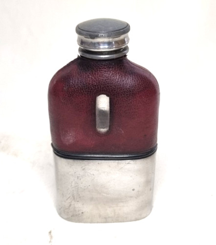 Antique small hip flask - small, james
