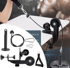 Fitness Cable Pulley System LAT Pull-Down Arm Workouts Attachment DIY Gym Home