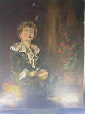 Antique 19c. Oil Painting. Reproduction . Sir J. E. Millais . Bubbles