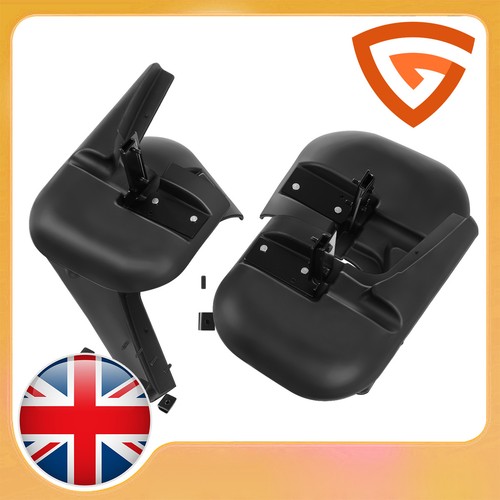 Black front mudflaps kit - black, for