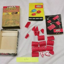 Vintage "Lego System " supplementary pack #281 - Assorted Roof Tiles - 19