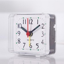 Silent Compact & Portable Alarm Clock Travel Quartz Beep Alarm Clock Small Cute