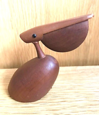 Royal Pet, Senshukai, Pelican, Toy, Japanese, Wooden, Vintage, H10cm, W13cm