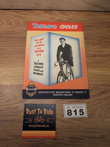 Triumph bicycle catalogue - triumph,