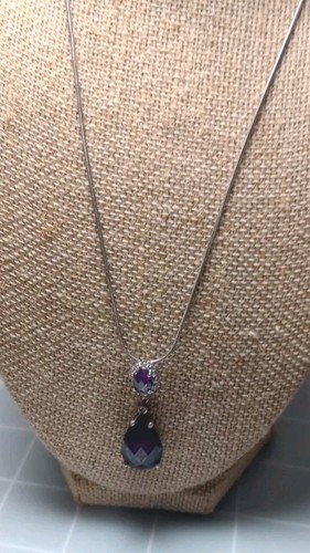 925 marked chain amythest - marked,