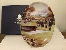 Royal Worcester Thelwell Oval Collector Plate Up For The Cup 2004 MIB