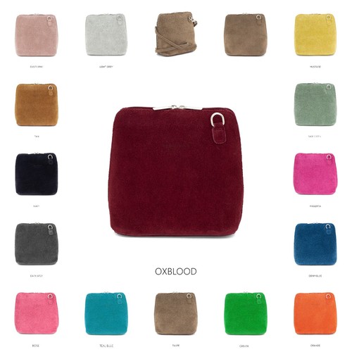 Ladies real suede leather bag - ladies,