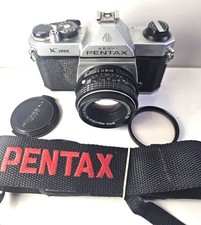 Pentax K1000 50 mm lens Kit 35mm SLR Film Camera