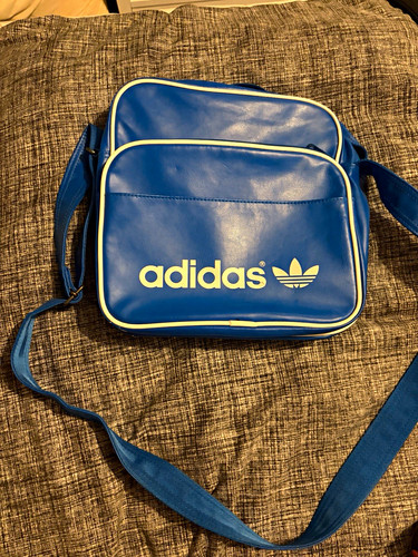 Adidas faux leather blue - adidas,