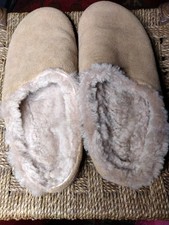 EMU platform base Slippers 37 EU/4 UK excellent Beige real Suede/Sheepskin 