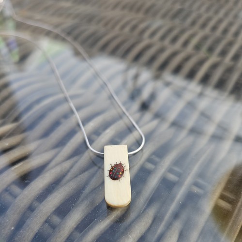 Silver necklace shibayama - silver,