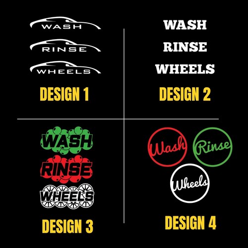 Wash rinse wheels vinyl - wash, bucket