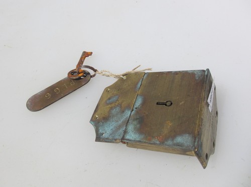 Vintage brass cabinet lever - vintage,