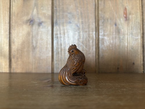 Vintage wooden carved - vintage, rooster