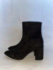 PRIMARK LADIES BLACK SUEDE ZIP