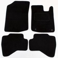 For Peugeot 107 2005-2014 Tailored Black Carpet Car Mats 4pc Floor Set 2 clips