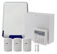 Wired Burglar Alarm System PRO Kit by Eaton, LCD Keypad, PIR Detectors, Bell Box