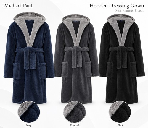 Mens dressing gown soft - ,