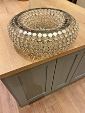 Next Chrome large led ceiling light 53cm