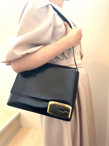 Gucci vintage leather shoulder - leather,