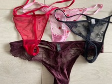 4 x thong/ size 14-16. New
