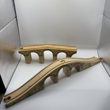 Wooden Train Track Stone Arch