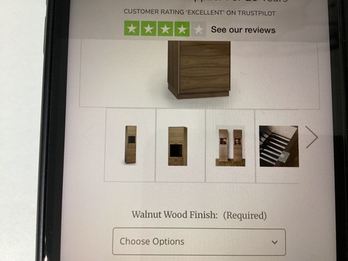 Skovby display cabinet walnut