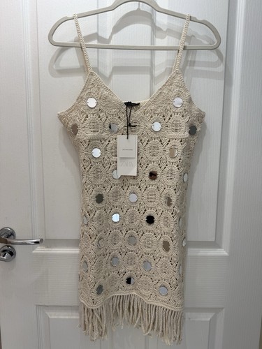 Zara crochet knit dress with - zara,