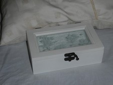 Jewellery box wooden white - wooden,