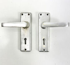 Pair Vintage Silver Aluminium