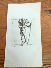 original 1750 small woodcut by