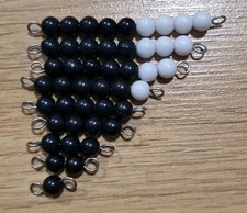 Montessori Black and White Bead Stair Educational Toy Maths Early Years Addition