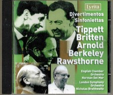 LYRITA DEL MAR, BRAITHWAITE  - BRITTEN, TIPPETT, ARNOLD, BERKELEY, RAWSTHORNE
