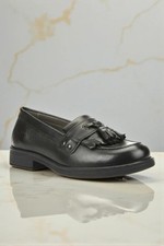 Geox Girls Smart Black Leather