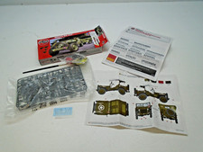 Airfix Model Willys MB Jeep + Trailer & Howitzer