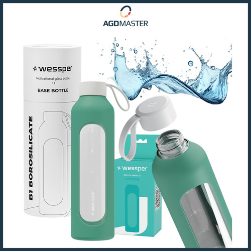 Glass water bottle - water, wessper