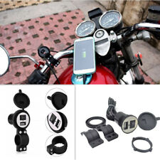Motorcycle Mobile Phone Charger ON/OFF Switch Waterproof USB Socket Outlet Kit