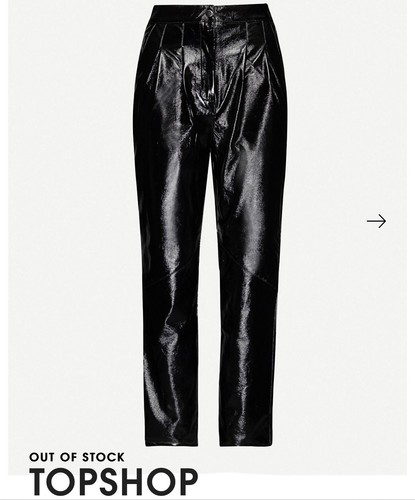 Topshop vinyl vegan faux - topshop,