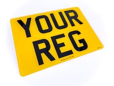 11x8 Square Rear Number Plate