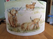 Highland Cow Lamp Shade Voyage