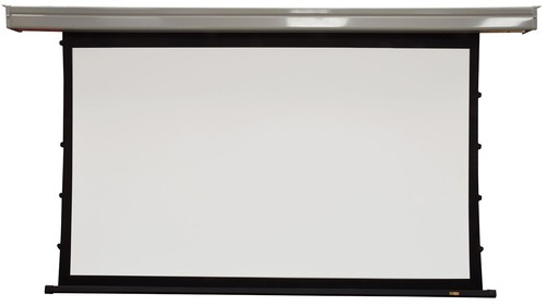 Projector screen tab - screen, tensioned