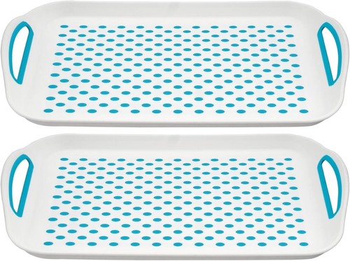 Anti slip plastic serving - plastic, tray