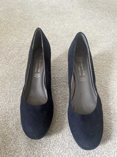 Womens tamaris black suede - tamaris,
