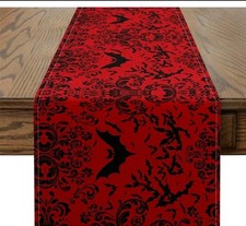 Halloween Gothic Bat Table