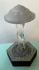 Scratchbuilt UFO Flying Saucer Light Up Desktop Model !