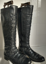 Gabor VIOLA Military Style Leather Knee-High Boots. Size 4.5. Pre-owned VGC