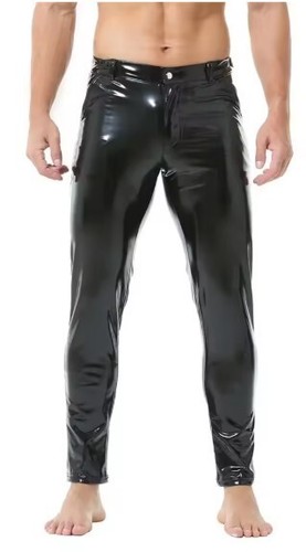 Men pvc black steampunk - men,
